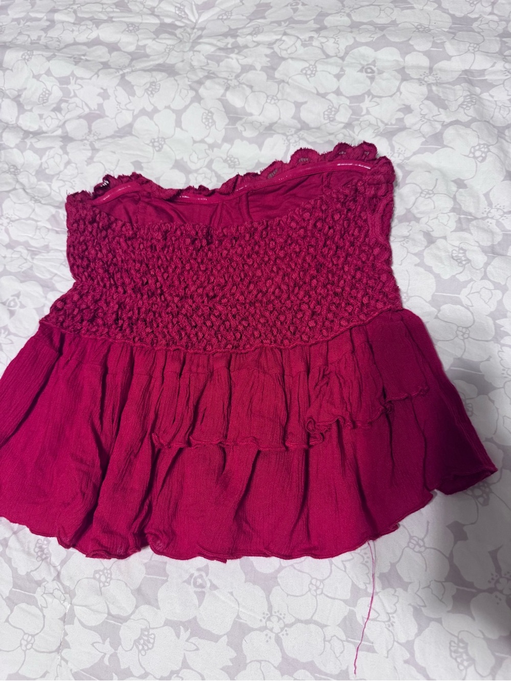 Free People Strapless Ruffle Top - Picture 3 of 4